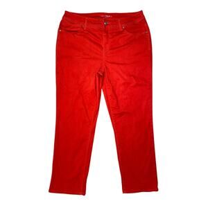 Chico's - The Platinum Crop Red Pants - Women's Size 0